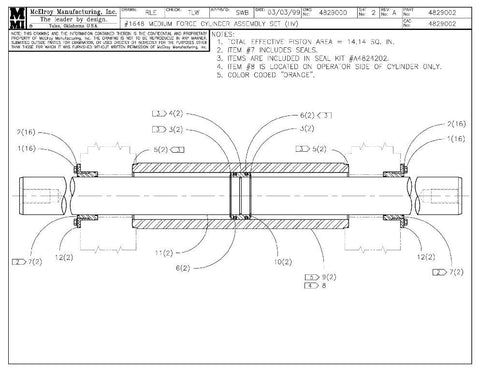48 mf cylinder assy set