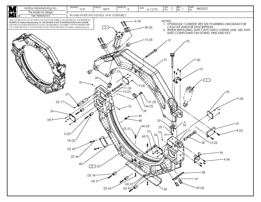 INNER MOVABLE JAW ASSY