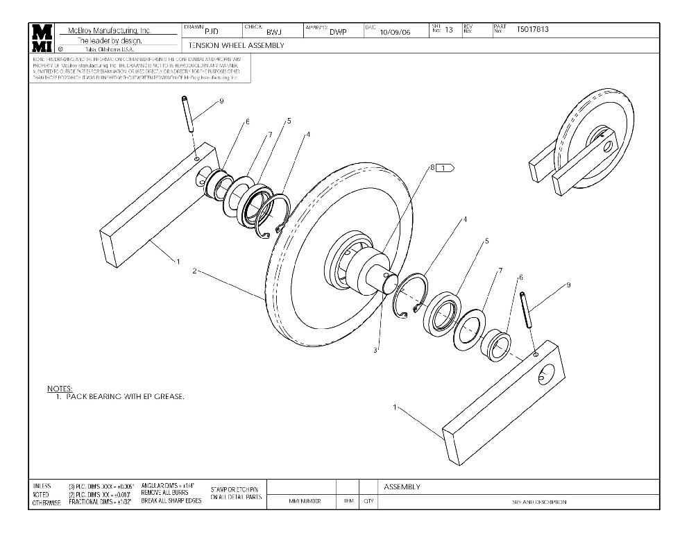 TENSION WHEEL ASSY
