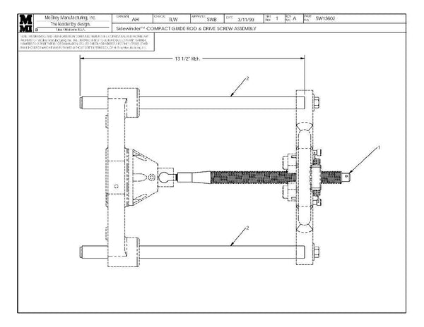 Sw compact gde rod&dr scr assy