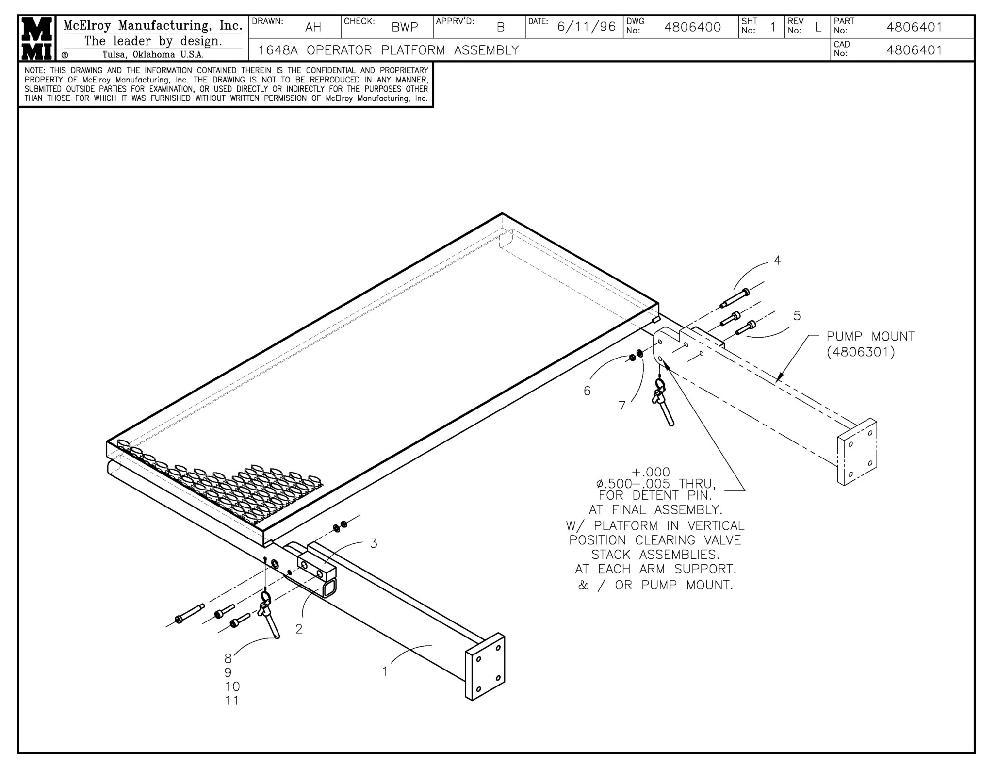 Operator platform assy