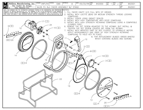 8PB FCR ASSY W/STAND