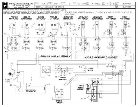 65 HYDRAULIC SCHEMATIC