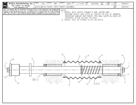 12/18 fcr pivot shaft assy