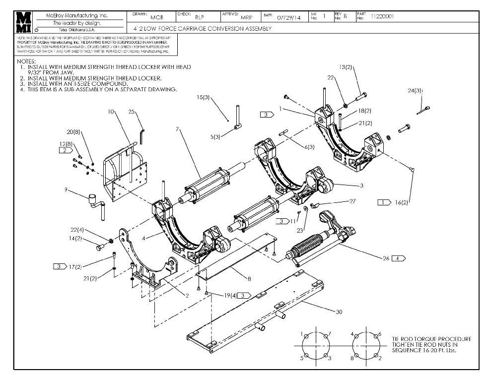 412 lf carriage conversion asy