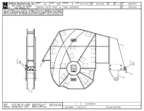 24 htr panel&frame assy