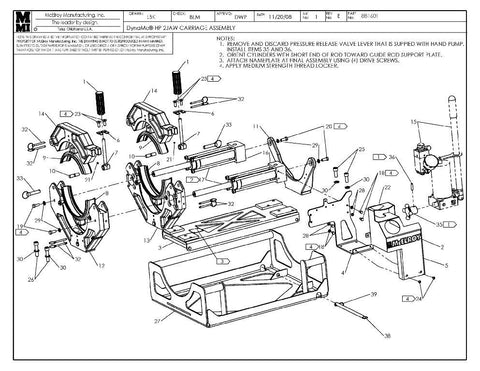 Dynamc 28 hp 2j carriage assy