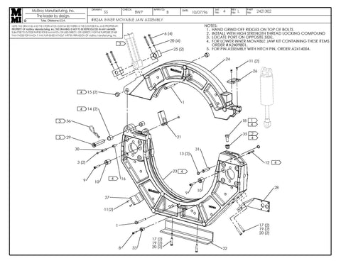 24 INNER MOVABLE JAW ASSY