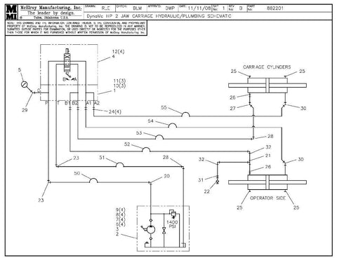 Dynamc hp 2j crg hyd/plb schem