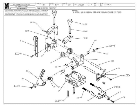 1lc carriage assy