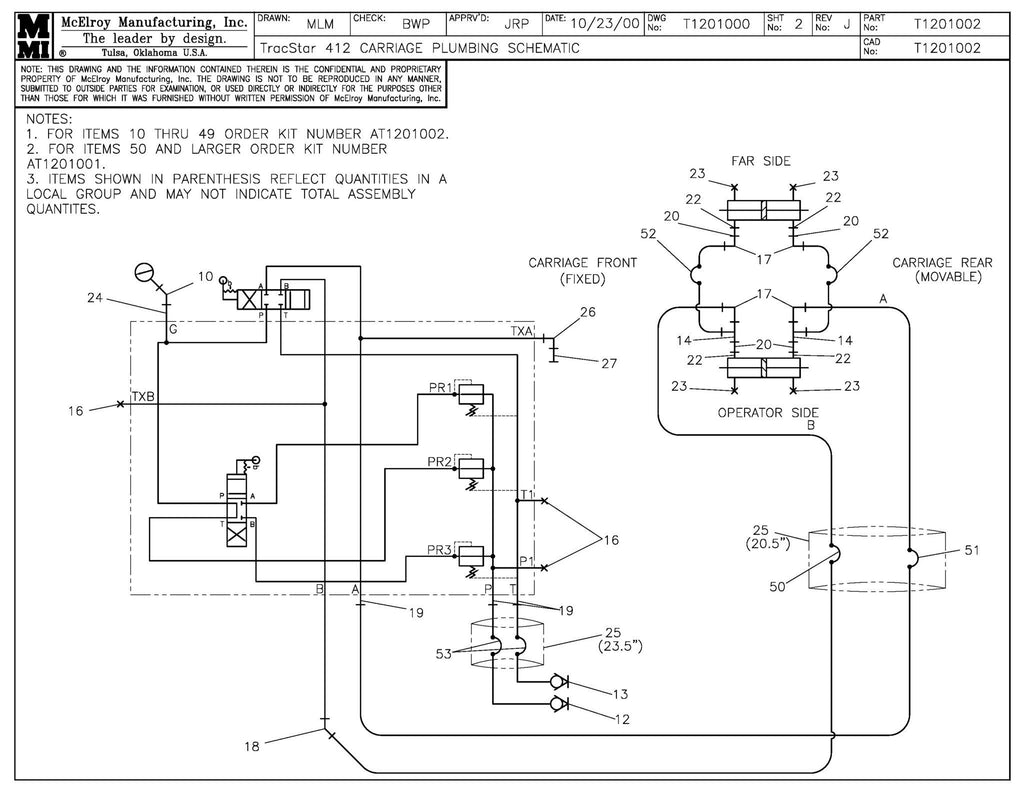 T412 CARRIAGE PLB SCHEM