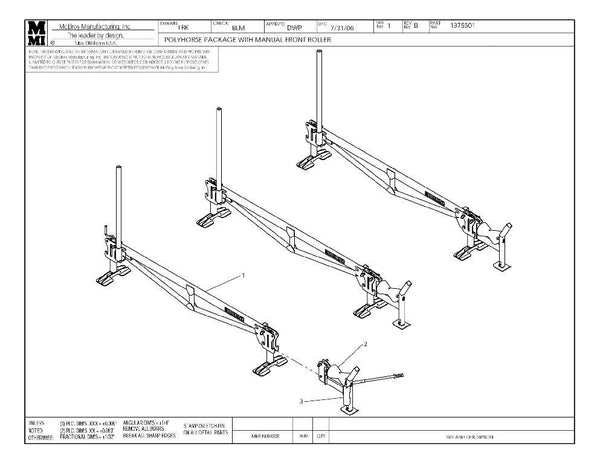Polyhorse pkg w/man roller