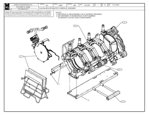 T412 AUTO HF CARRIAGE ASSY