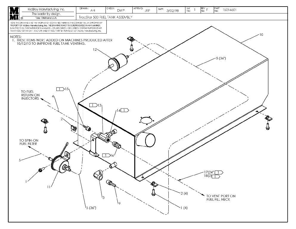 T500 fuel tank assy