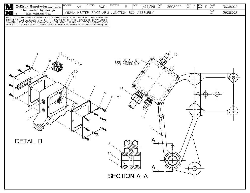 24 HTR PIVOT ARM ASSY