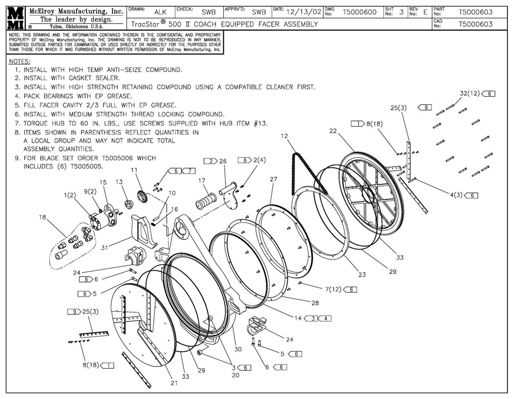 T500 II COACH FCR ASSY