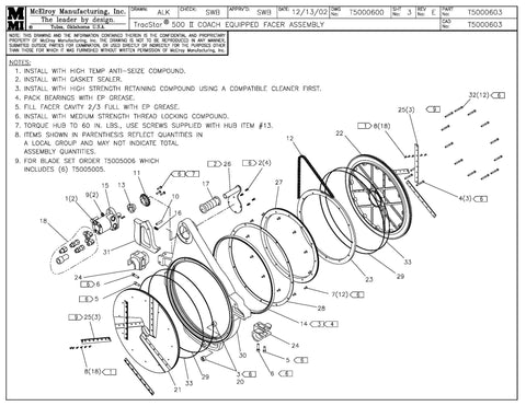 T500 II COACH FCR ASSY