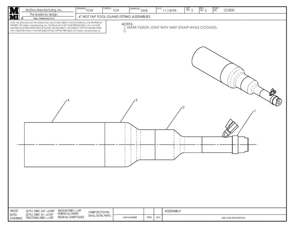 6IPS DSR8100 HTT GLAND FTG ASY