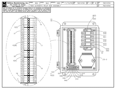 T900 AUTO RELAY BOX ASSY