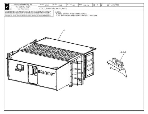 QUICKCAMP 240/240 SHELTER PKG