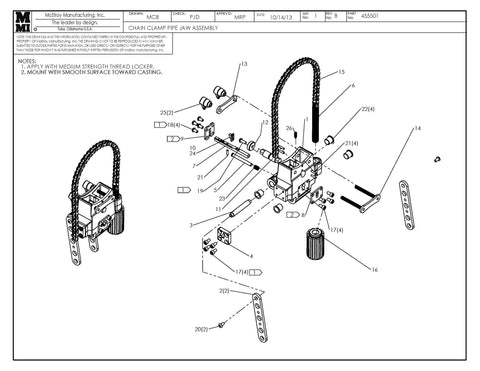 CHAIN CLAMP PIPE JAW ASSY