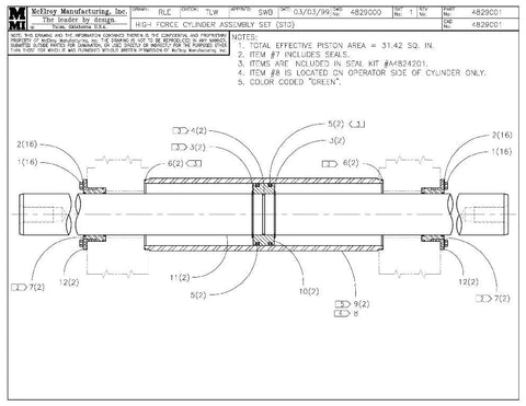 Hf cylinder assy set